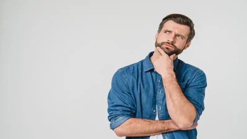 Image of a man thinking